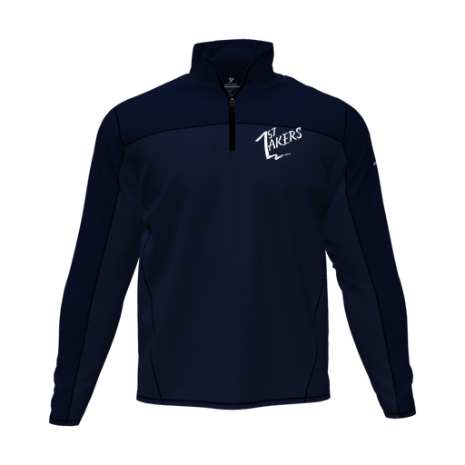 [CUS-DFW-QTRZ-PER-LSL-NVY-AS-LOGO1] Quarter Zip Pullover (Adult S, Navy, Logo 1)