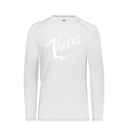 [6845.005.S-LOGO1] Men's SoftTouch Long Sleeve (Adult S, White)