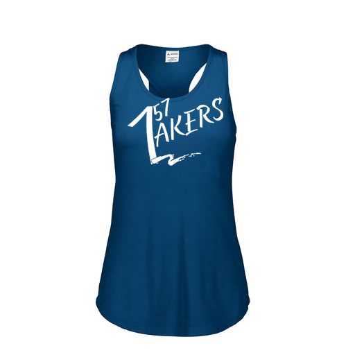 [3078.U22.S-LOGO1] Ladies Tri Blend Tank Top (Female Adult S, Navy)