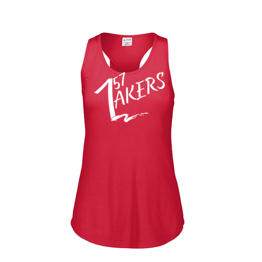 [3078.V96.S-LOGO1] Ladies Tri Blend Tank Top (Female Adult S, Red)