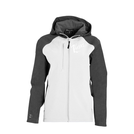 [229357.H04.XS-LOGO1] Soft Shell Full Zip Jacket - Womens (Female Adult XS, White)