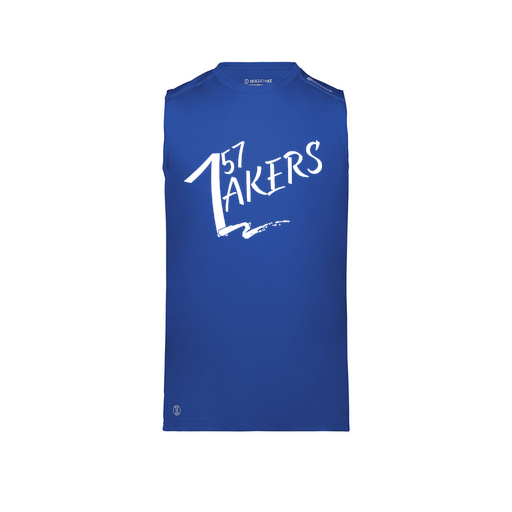 [222593.060.S-LOGO1] Men's CoolDry TankTop (Adult S, Royal)