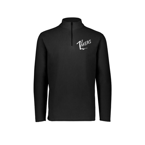 [6863.080.XS-LOGO1] Men's MicroFleece 1/4 Zip Pullover (Adult XS, Black)