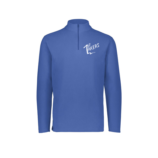 [6863.060.XS-LOGO1] Men's MicroFleece 1/4 Zip Pullover (Adult XS, Royal)