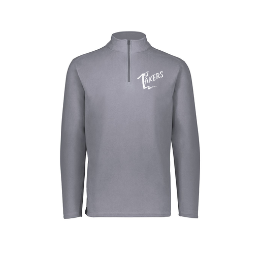 [6863.059.XS-LOGO1] Men's MicroFleece 1/4 Zip Pullover (Adult XS, Gray)