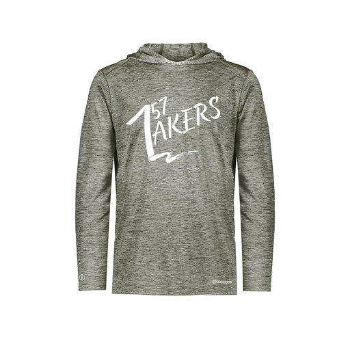 [FOLHCGGY-YS-LOGO1] Decker Youth Charge Hoodie (Youth S, Gray)