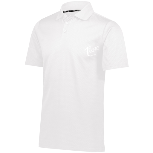 [222568.005.S-LOGO1] Men's Prism Polo (Adult S, White)