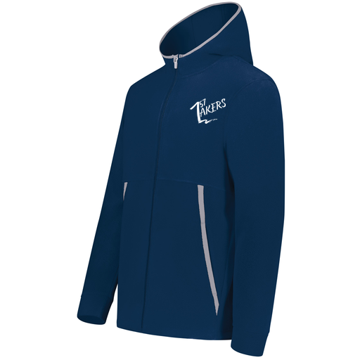 [6858.065.XS-LOGO1] Men's Chill Full Zip Fleece (Adult XS, Navy)