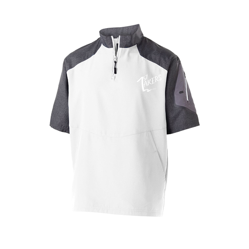 [229545.H04.XS-LOGO1] Men's Raider SS Pullover (Adult XS, White)