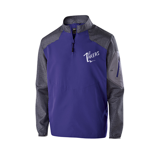 [229155.H68.XS-LOGO1] Men's Raider LS Pullover (Adult XS, Purple)