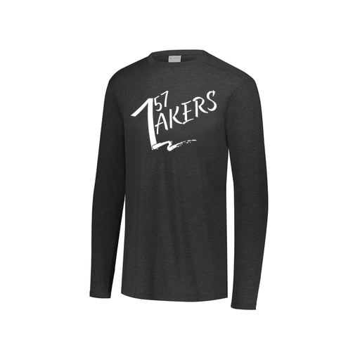 [FTLCUBBK-YS-LOGO1] Decker Youth Tri-Blend T-Shirt - Long Sleeve (Youth S, Black)