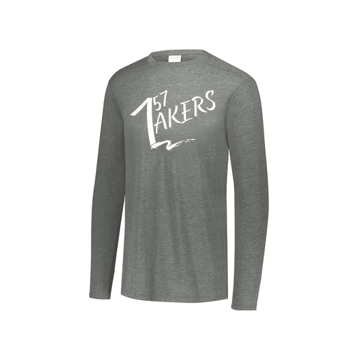 [FTLCUBGY-YS-LOGO1] Decker Youth Tri-Blend T-Shirt - Long Sleeve (Youth S, Gray)