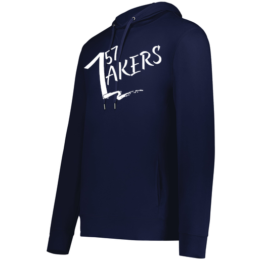 [222698.065.S-LOGO1] YOUTH VENTURA THIN KNIT HOODIE (Youth S, Navy)