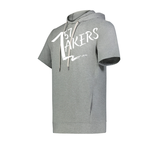 [222605-SIL-YS-LOGO1] YOUTH VENTURA SOFT KNIT SHORT SLEEVE HOODIE (Youth S, Silver)