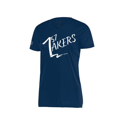 [222820.065.S-LOGO1] Ladies Movement Dri Fit Shirt (Female Adult S, Navy)