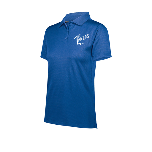 [222768.060.XS-LOGO1] Ladies Prism Polo (Female Adult XS, Royal)