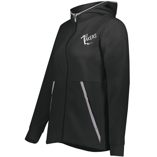 [6860.080.XS-LOGO1] Ladies Chill Full Zip Fleece (Female Adult XS, Black)