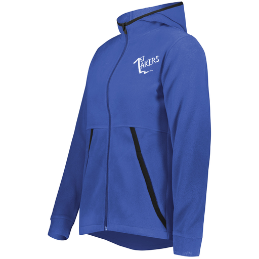 [6860.060.XS-LOGO1] Ladies Chill Full Zip Fleece (Female Adult XS, Royal)