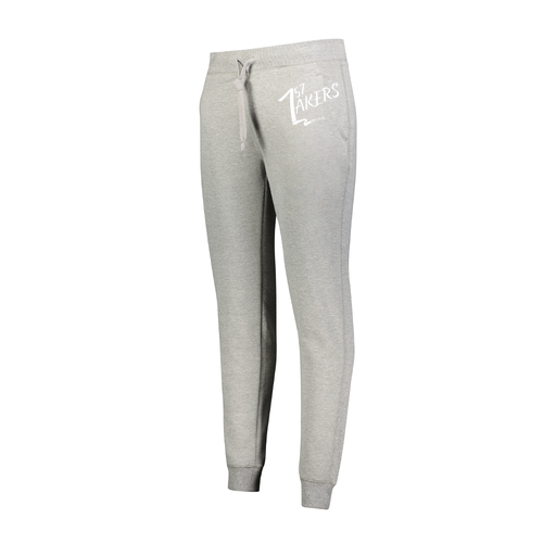 [229748.017.XS-LOGO1] Ladies 60/40 Fleece Jogger (Female Adult XS, Silver)