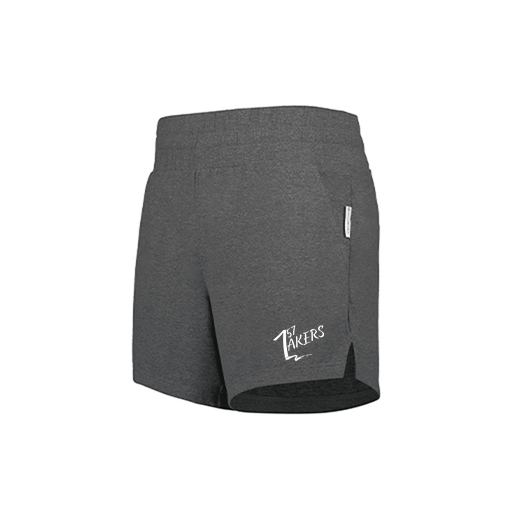 [223704.E83.XS-LOGO1] LADIES VENTURA SOFT KNIT SHORTS (Female Adult XS, Gray)